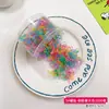 Elástico de Borracha Elástico de Cabelo Feminino Espessado Elástico de Cabelo Descartável Alta Elasticidade Durável Anel de Borracha Preto Pequena Faixa de Cabelo para Adultos