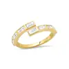 Anillo Versátil Abierto de Diseño Personalizado Simple Versátil Diamante Plata de Ley S925 Mismo Estilo Popular Europeo y Americano Venta Caliente