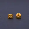 Contas Espaçadoras de Gato da Sorte Banhadas a Ouro de Longa Retenção de Cor Liga de Metal Acessórios de Joia Pingente Charme Banhado a Ouro Colar Pulseira DIY