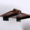Estrutura de Suporte para Prateleira de Madeira de Aço Inoxidável Suporte de Carga Espessado em Uma Palavra Prateleira de Armazenamento de Parede Suporte para Placa de Camada Suporte Fixo para Prateleira de Madeira