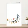 Conjunto de Cartão de Cumprimentos e Envelope Série Floral em Aquarela de 1 Peça Transfronteiriço, Cartão de Mensagem de Bênção Manuscrita Universal, Cartão de Agradecimento para Presente