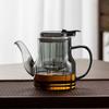 Tetera de boca larga prensada, juego de té para el hogar, separador de agua, filtro para té, tetera de vidrio, taza Piaoyi, tetera