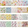 20 Piezas Servilletas Florales Variadas para Decoupage, Papel Decorativo Floral para Cóctel de Fiesta de Cumpleaños Hermoso Espléndido, 20 Estilos Cada Uno 6.5 Pulg