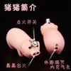 Encendedor Hinchable de Cerdo de Moda con Diseño Creativo Personalizado, Nariz de Cerdo Rosa en Forma de Corazón, Grabado con Patrón de Cerdo, Regalo para Novio