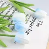 Flores artificiales de tulipán de PU de alta gama transfronterizas para accesorios de fotografía de bodas de hotel en casa flores de simulación de tacto al por mayor