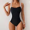 Traje de baño de una pieza para mujer Amazon Estilo Nuevo Europeo y Americano Ropa de baño deportiva Venta al por mayor Caliente Transfronterizo
