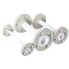 Tubo Corrugado de Ptfe Resistente a Altas Temperaturas Flange de Pph Flangeado com Revestimento de Ptfe Flange de Pph Conexão Flexível Mangueira de Ptfe Teflon