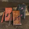 Nueva Cartera Retro con Color Desgastado en Relieve, Cartera de Cuero Genuino para Mujer, Billetera para Monedas, para Teléfono Móvil Largo, Bolso con Cremallera, Bolso de Mano