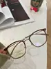 Marca Baolj Modelo Bl6018 Mismo Estilo Gafas de Titanio Chapadas en Oro 49 con Lentes Graduadas para Miopía, Gafas Ultraligeras 9 Gramos, Altura de Montura Amplia