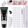 Arte de Uñas 15ml Gel de Extensión Set de 12 Piezas, Pincel Moldeador de Uñas, Gel de Cristal, Gel de Cristal Exclusivamente para Ventas Transfronterizas