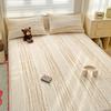 Sábanas de Cama a Cuadros de Algodón Puro Pieza Única 100% Algodón Sábanas para Cama Individual Funda de Almohada Juego de Tres Piezas para Todas las Estaciones
