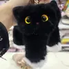 Pelúcia Faux Mink Cabeça de Gatinho Desenho Animado Chaveiro Carro Mochila Versátil Pingente Presente Atacado Presente de Feriado