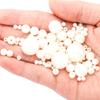 Perlas Imitación ABS Alto Brillo 4-18 mm Blanco Crudo Cuentas Sueltas Accesorios para Joyería DIY Cuentas Perforadas Agujero Recto Z3