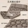 Colchón de Aire Inflable para Exteriores Portátil Esterilla para Dormir de Camping Bomba de Pie Almohada Integrada Patrón de Diamante Plegable Esterilla para Dormir de Nailon