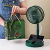 Ventilador Eléctrico Plegable, Ventilador de Escritorio USB Silencioso para Oficina con Tres Velocidades, Caja de Regalo para Eventos y Recuerdos