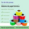 Adesivos Coloridos de Papel Térmico 100X150Mm Etiquetas Térmicas de Vários Tamanhos Adesivos Autoadesivos Adesivos de Etiqueta Fábrica Atacado