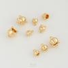 Bolsa de cobre 14K que conserva el color, colgante pequeño de oro auténtico de lirio y orquídea, colgante de capullo, para collar, pulsera, joyería para orejas, colgante hecho a mano para DIY
