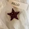Presilha de Cabelo Estrela Estilo Coreano com Toque de Luxo, Exquisite Presilha Lateral Estrela de Cinco Pontas para Cabelo, Simples Presilha Jacaré Acessório de Cabelo para Mulheres