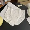 5080 Ropa Interior de Algodón Puro Suave de Baja Saturación para Mujer, de Cintura Media, Alta Elasticidad, Transpirable, Refuerzo de Algodón Puro Antibacteriano 10A, Bragas Triángulo Dulces