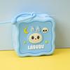 Porta-moedas de Silicone Labubu para Crianças Capivara Bolsa Pequena Fofa Criativa Colorida Bolsa Quadrada Pequena Pingente de Bolsa