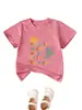 Ropa infantil cómoda y versátil de manga corta con cuello redondo, mezcla de sol de la estación europea de Amazon eBay