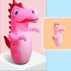Atacado direto da fábrica PVC grande 95CM inflável palhaço dinossauro rede infantil brinquedo descompressão coluna de boxe