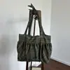 Nova Bolsa de Ombro de Grande Capacidade Xadrez de Outono e Inverno, Bolsa com Padrão Estilo Preguiçoso da Moda, Bolsa Tote Versátil