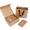 Ventas Directas de Fábrica, Producción Personalizada Profesional, Caja de Embalaje de Papel Kraft Fina, Bolsa de Papel Kraft, Se Puede Imprimir el Logo
