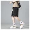 Pantalones cortos deportivos americanos de calle para hombre, verano, delgados, acero, estampados, marca de moda, talla grande, rectos, holgados, casuales