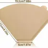Papel de Filtro para Café Hecho a Mano en Forma de Abanico, 104 Bolsas, Tipo Goteo, Hecho de Pulpa de Madera Virgen, Papel de Filtro para Cafetera, Portafiltro