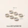 Fecho de dois furos, acessório de fivela crescente com alta retenção de cor, fio de fixação de contas, conector e fecho final para colar e pulseira DIY feitos à mão