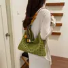 Yuezi 2026 Bolsos de Hombro Versátiles para el Trabajo de Moda de Verano con un Toque Relajado, Gran Capacidad, Bolso Tejido Hueco