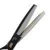 Tesoura de Cabeleireiro Laqueada Preta, Tesoura de Corte de Cabelo, Tesoura Reta, Tesoura de Franja, Tesoura de Desbaste, Tesoura de Galhada, Tesoura de Espinha de Peixe, Tesoura de Desbaste Sem Emenda