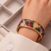 Pulseira com Gradiente de Cor Criativa Cheia de Diamantes Europeia e Americana Mais Vendida Transfronteiriça Pulseira de Luxo Leve Personalizada de Alta Qualidade para Mulheres