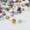 Cuentas Planas Cuadradas de Colores Transfronterizas Agujeros Medianos Cuentas de Cristal para Joyería DIY Accesorios Pulsera Collar Pendientes Accesorios para Bolsos