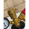Bomba de calor de fonte de ar tanque de expansão caldeira de aquecimento por piso válvula de alívio de pressão de tampa vermelha pequena válvula de exaustão válvula integrada manômetro componente de segurança