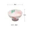 Caneca Mestra de Cerâmica Miyuan com Pé Alto, Peônia Rosa Claro Sob Esmalte, Xícara de Chá com Boca de Flor de Alta Estética, Xícara de Chá Doméstica, Conjunto de Chá