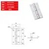 Bisagra Plana Tipo Hfv14-25/30/40/50/50A/65/75 con Agujero Redondo Bisagra de Disco de Acero Inoxidable 304