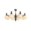 Lustre de sala de estar vintage estilo francês, luminária principal novo estilo chinês, estética da Dinastia Song, novas luminárias retrô, pacote de iluminação para toda a casa