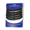 Goma para el pelo trenzada de hilo bordado sin núcleo, Banda elástica de alta elasticidad para el cuidado del cabello, Cuerda para el pelo, Anillo para el pelo, Accesorio para el pelo trenzado retorcido de alta gama