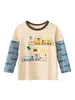 27Kids Export Roupas Infantis 2026 Primavera Novos Produtos Estilo Coreano Camisetas Básicas Infantis Roupas de Bebê Camisetas de Manga Longa para Meninos