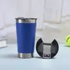 En stock transfronterizo vaso de cerveza de 20 oz doble capa al vacío con abrebotellas vaso para coche portátil al aire libre montado en coche vaso térmico