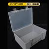 Caja de Almacenamiento Rectangular Portátil de Plástico Transparente Caja para Piezas de Ferretería Caja de Herramientas Caja para Juguetes Educativos Caja para Guardar Lego