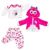 Ropa de Muñeca de Verano de 43 cm Ropa de Muñeca de Simulación de 18 pulgadas Conjunto de Tres Piezas Accesorios Ropa de Juguete Venta al por Mayor
