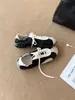 Versión de Piel de Vaca Aumento de Altura Interior Zapatos de Entrenamiento Alemanes para Mujer 2026 Nuevo Bloqueo de Color Zapatos Cortez con Cordones Suela Suave Suela Gruesa Zapatos Deportivos Casuales