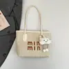 Bolsos para Mujer, Bolsos Cubo de Alta Gama Estilo Nuevo de Moda, Bolsos Tote Tejidos de Paja para Mujer con Bloques de Color, Bolsos de Hombro para Playa
