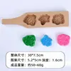Moldes de Pastel de Luna de Madera Más Vendidos Transfronterizos, Moldes para Pan al Vapor con Patrones, Moldes para Pastel de Frijol Mungo, Moldes para Pastel de Frutas Qingming, Moldes para Arena Espacial para Niños