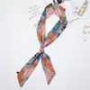 Cinta larga estampada estilo coreano 7 x 140 cm Corea del Sur Dongdaemun delgado estrecho moda bufanda pequeña bufanda multifuncional moda