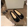 Moda Outono Novo Versátil Suave Bico Redondo Laço Raso Calce Fácil Sapatos de Vovó Estilo Coreano Sapatos Baixos Sapatos Femininos Verão