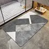 Alfombra de Piso Absorbente Moderna y Sencilla para Baño, Alfombrilla Antideslizante de Secado Rápido para Baño, Alfombra para Entrada de Dormitorio